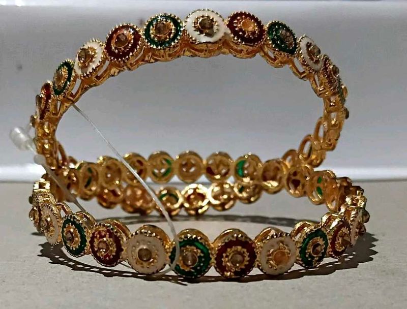 Gold-Plated Bangles Set