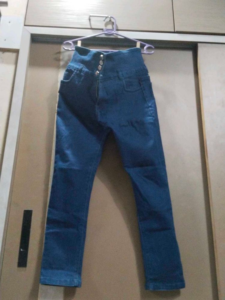 High Waisted Denim Jeans