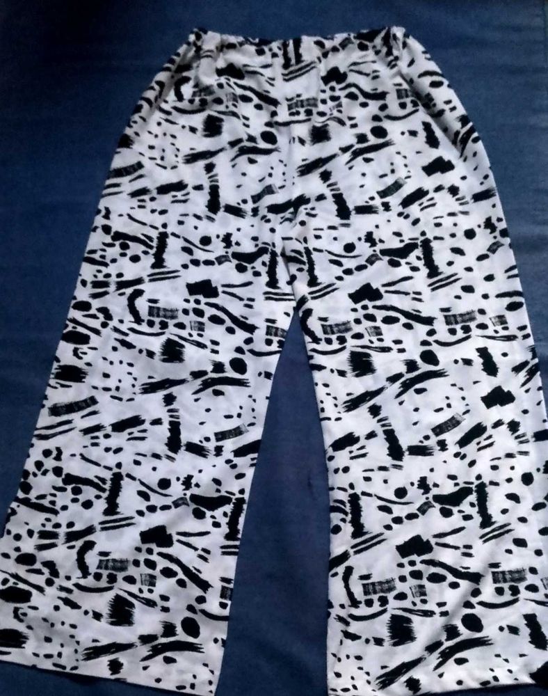 Abstract Print Palazzo Pants