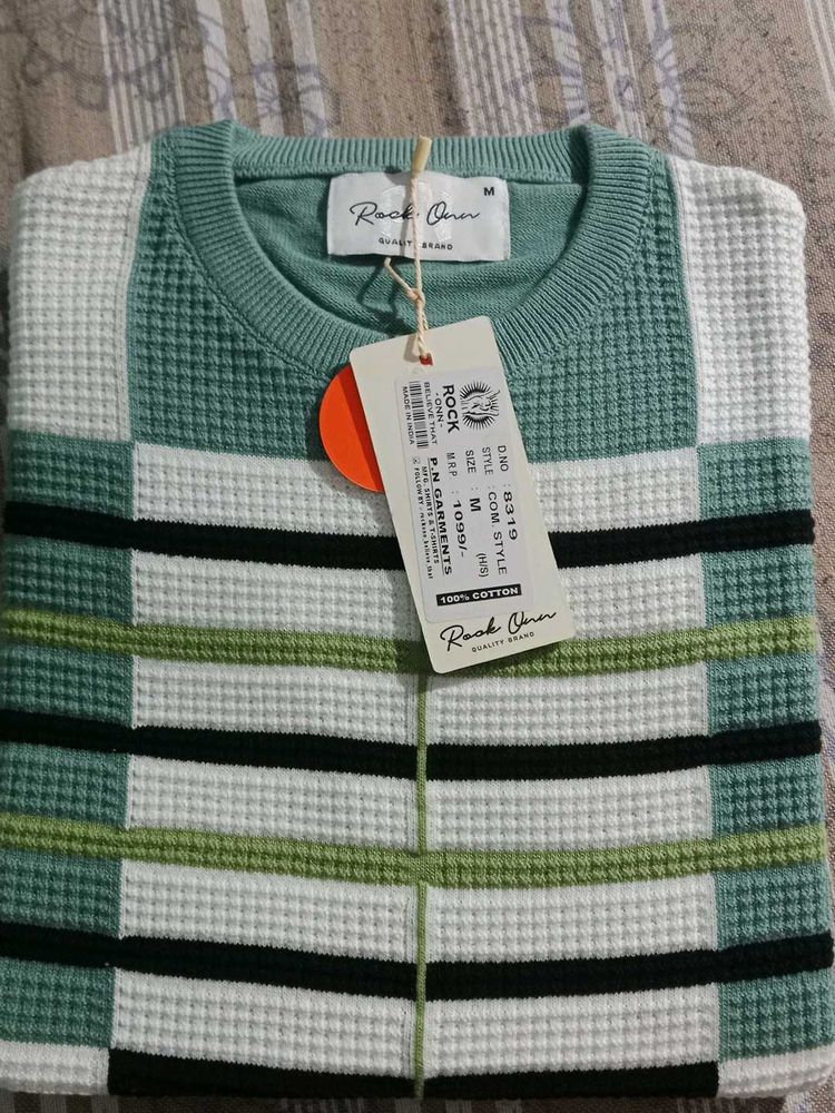 Stylish Striped Knitted Sweater