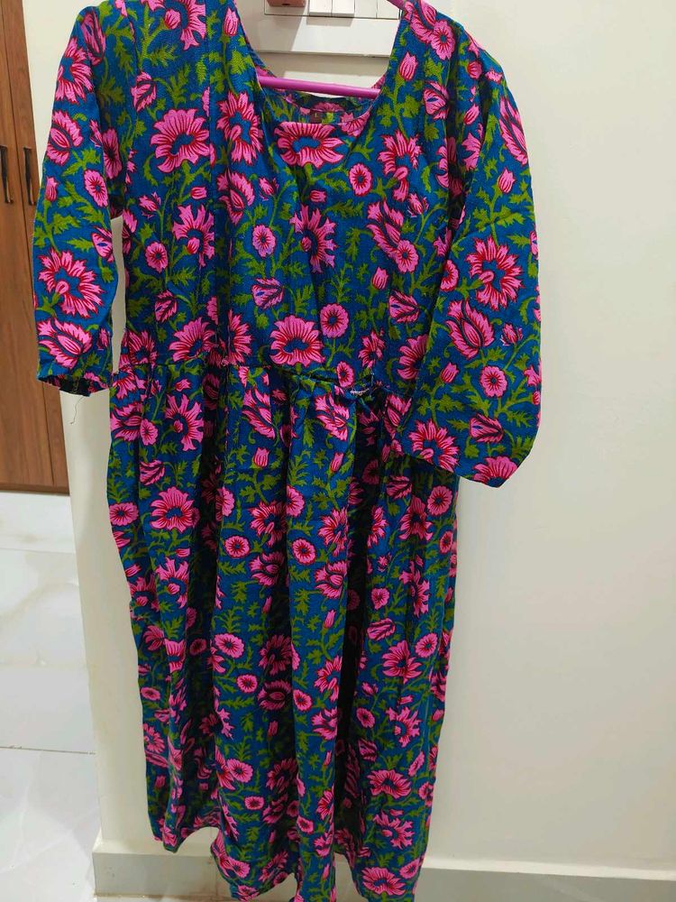 Floral Print Feeding Kurta