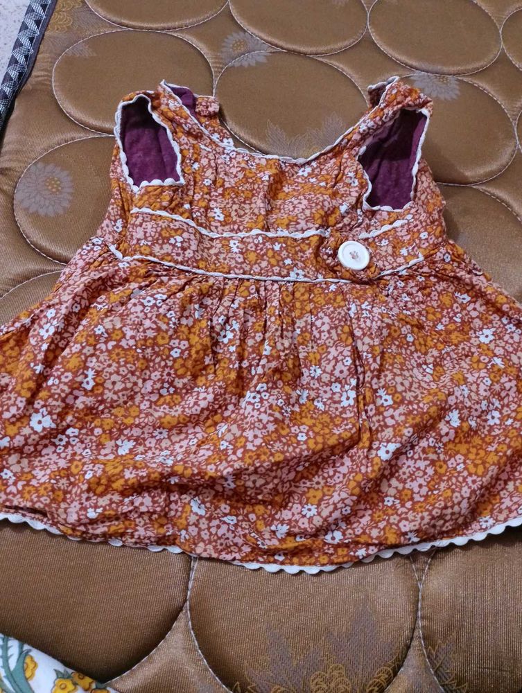 Floral Dress with Button