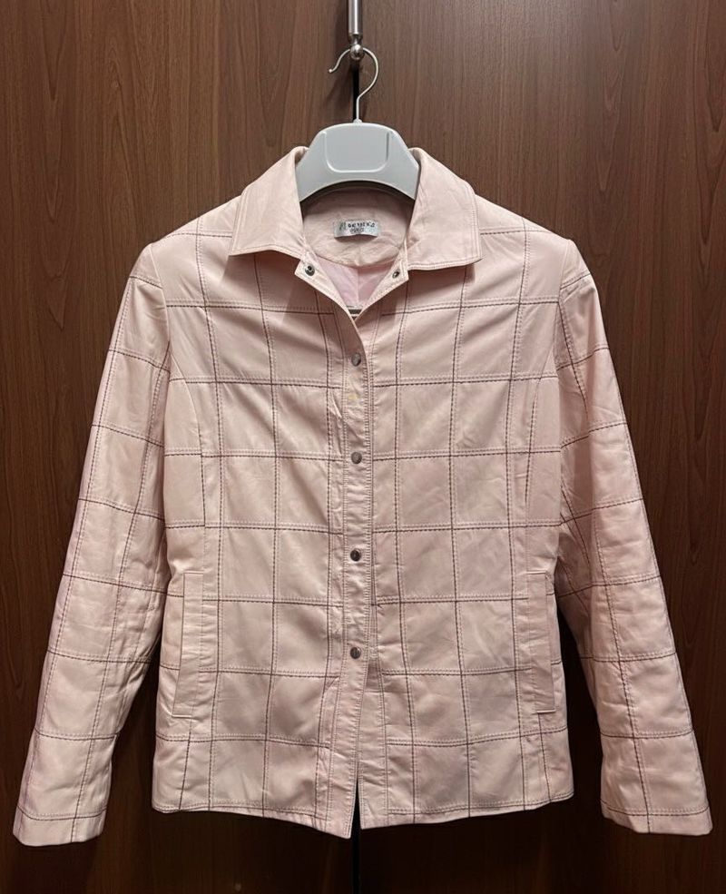 Stylish Pink Plaid Jacket