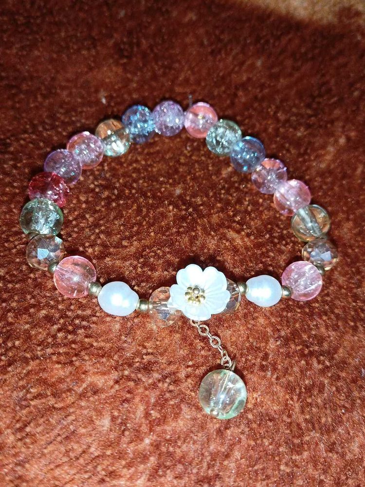 Beaded Flower Bracelet