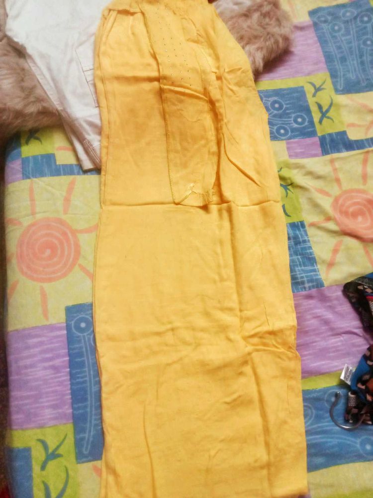 Yellow Ethnic Palazzos