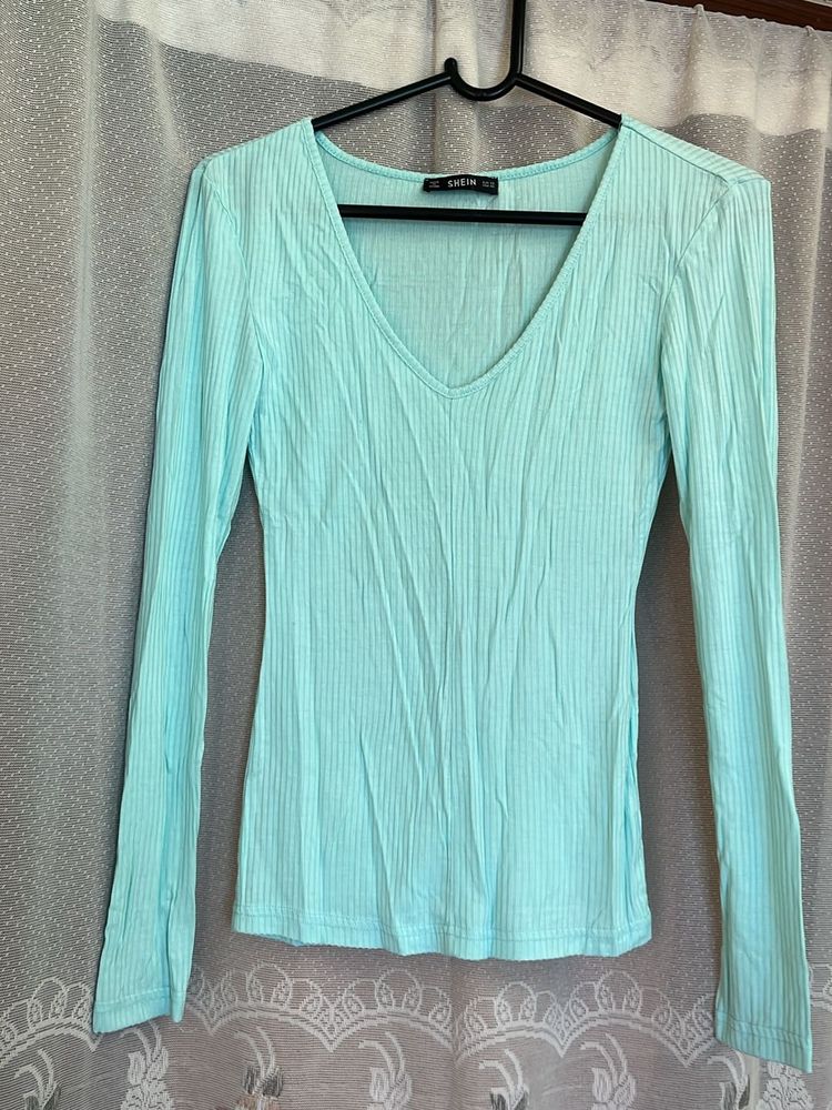Ribbed Shein Top
