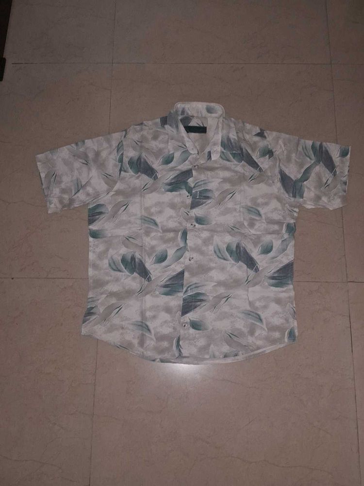 Floral Print Button-Down Shirt