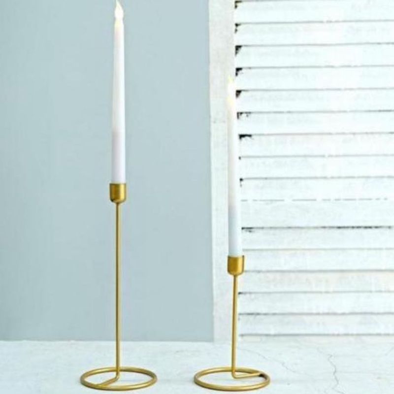 Elegant Gold Candle Holders