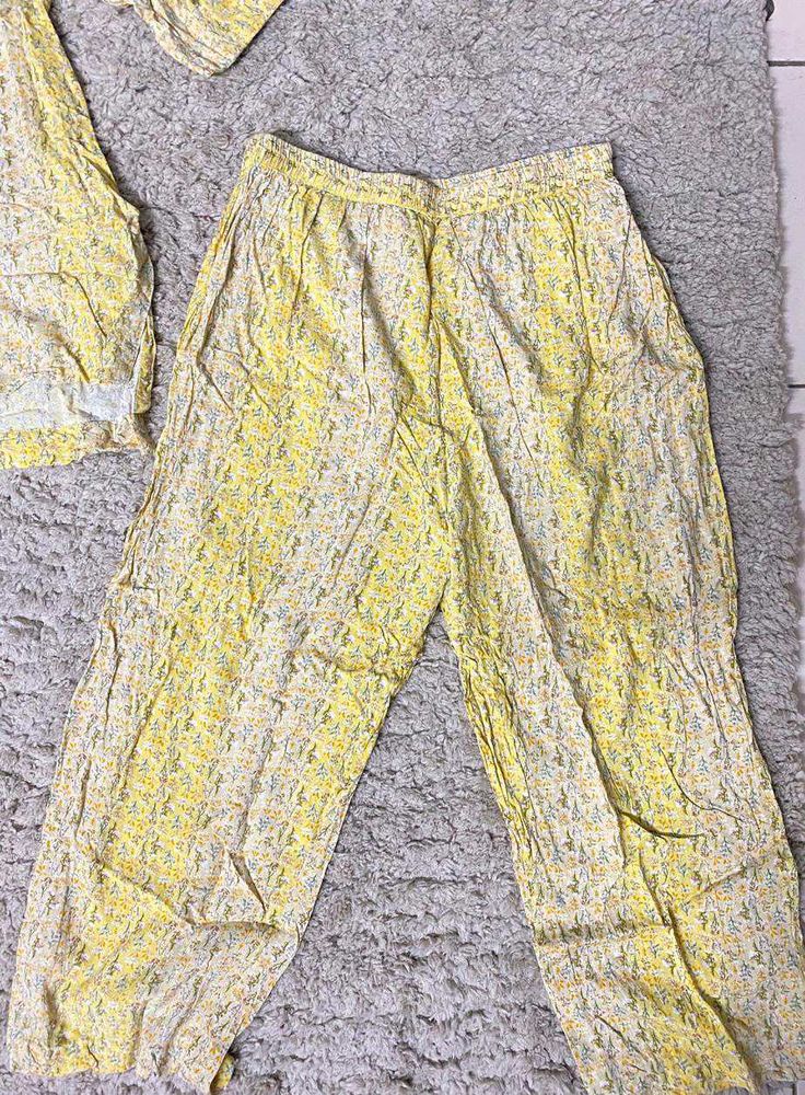 Yellow Floral Co ord set