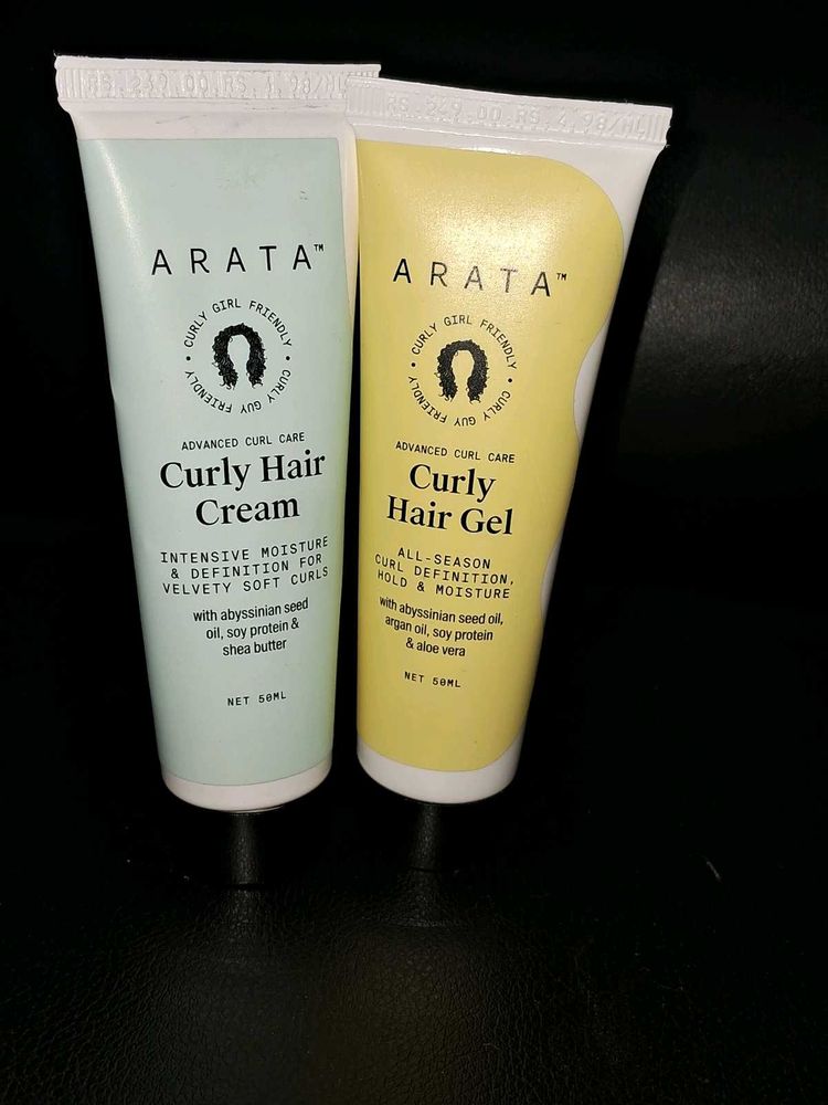 Arata Curly Hair Cream &amp; Gel Duo