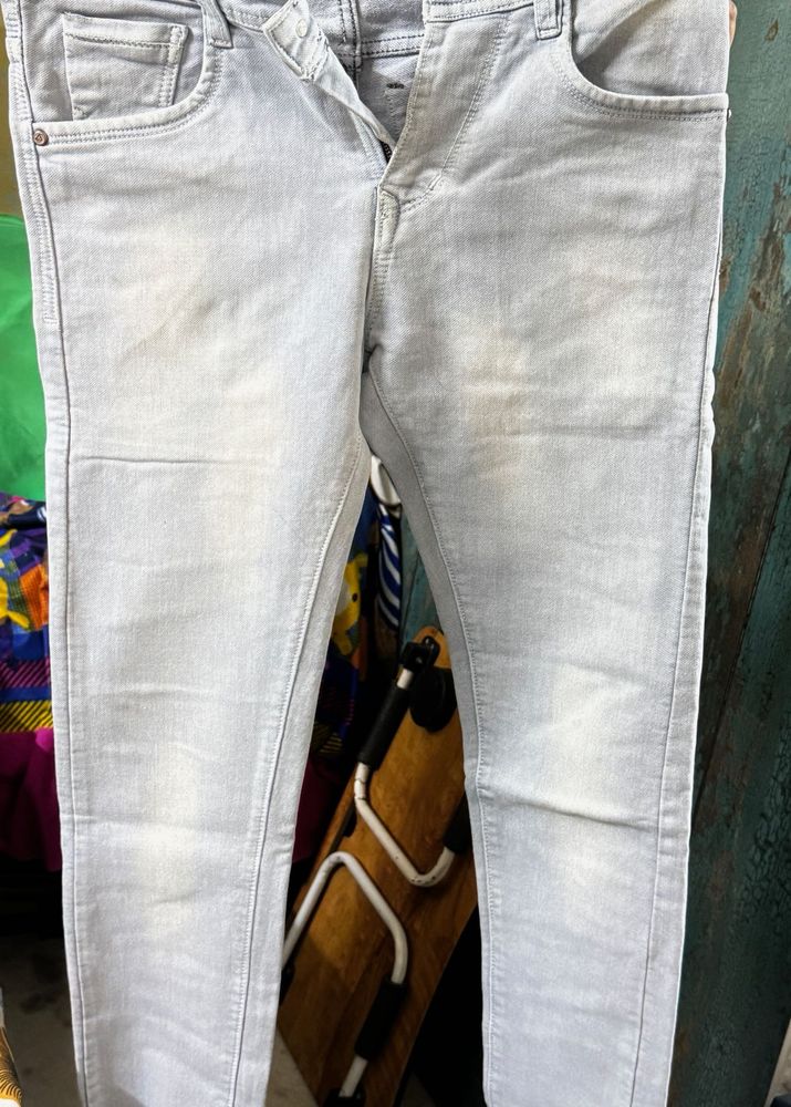 light blue jeans