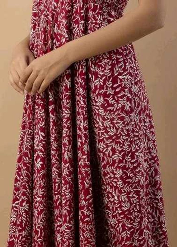 Floral Print Maxi Dress