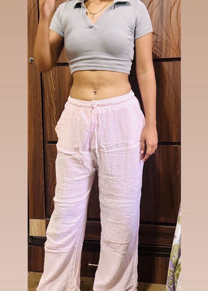 Pink Linen Pants