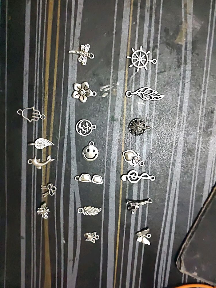 Oxidised Silver Charms