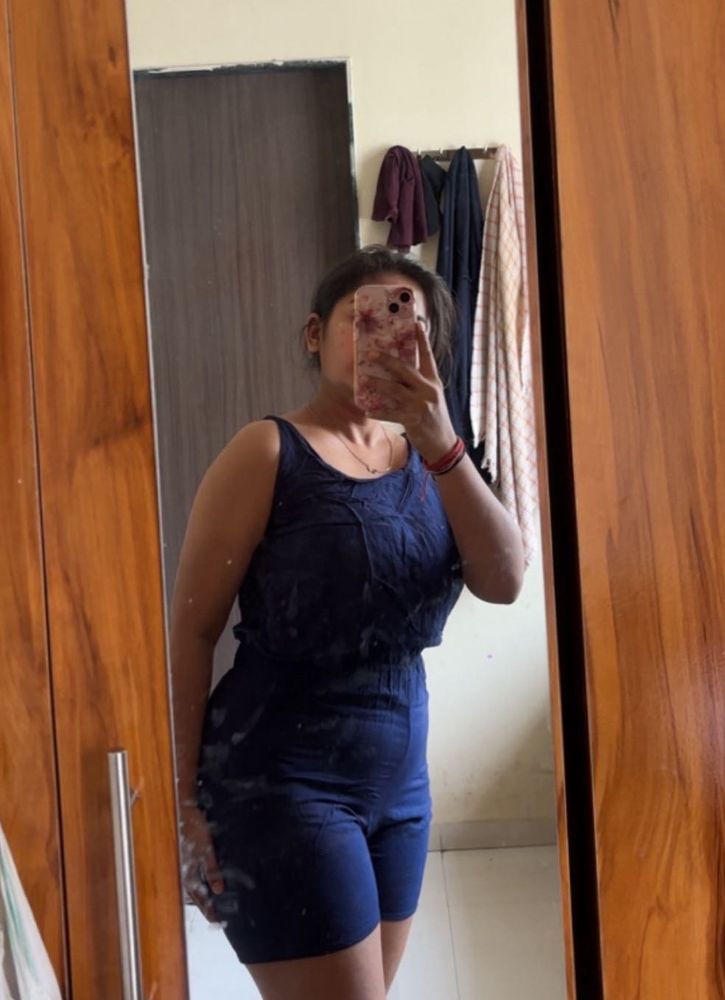 Cute Navy Blue Romper