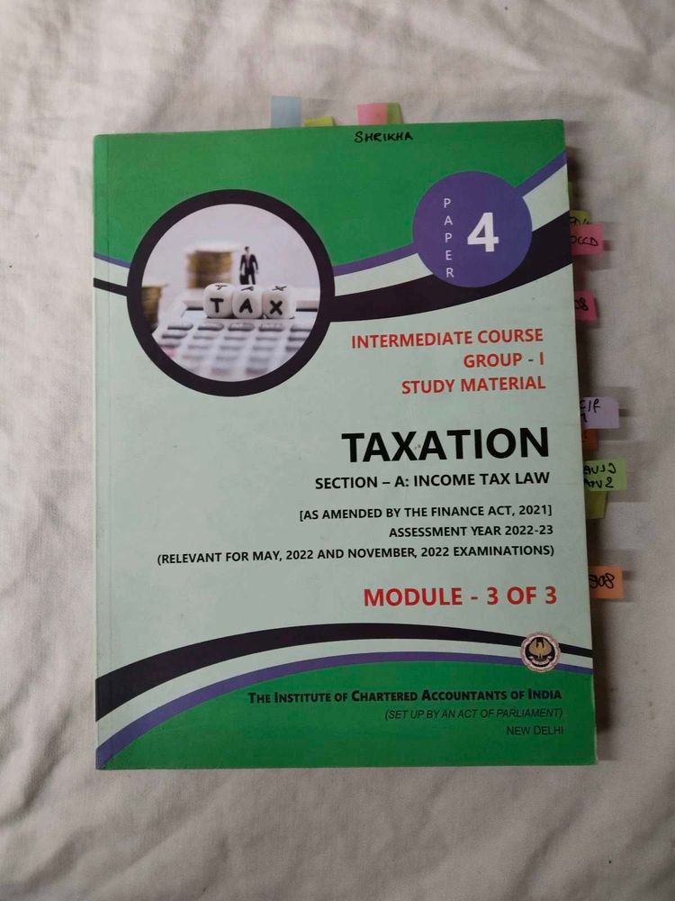 CA Intermediate Taxation Study Material