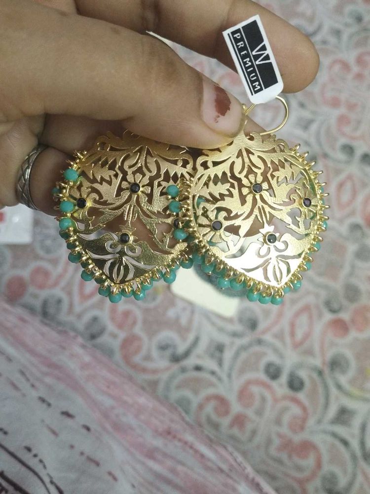 Gold Heart Earrings