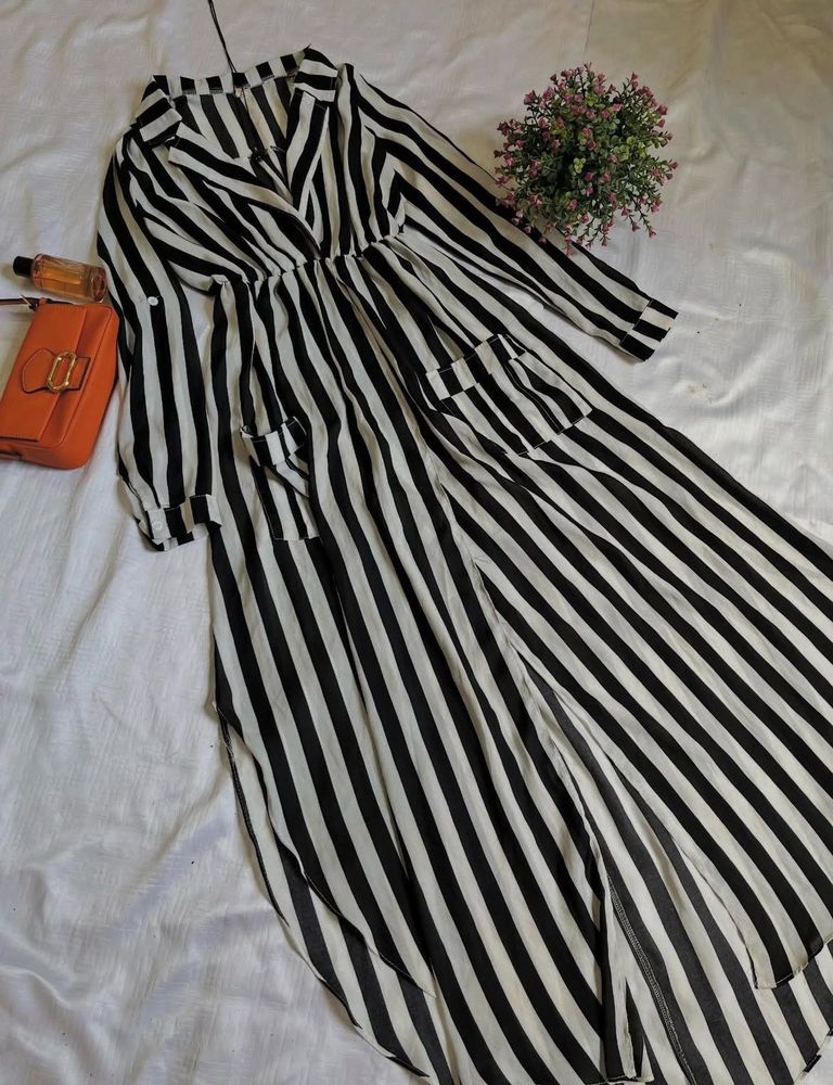 Striped Shirt Dress