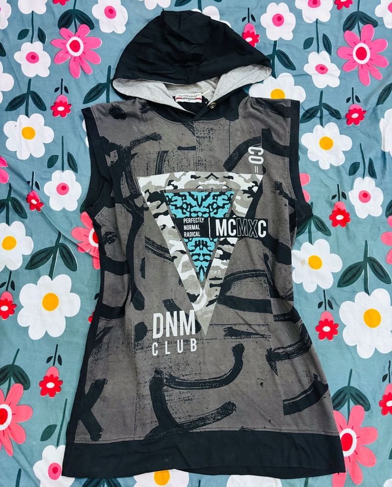 y2k hooded vest
