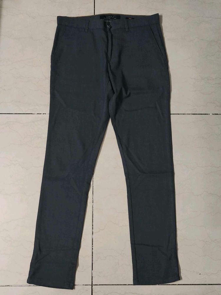 Men's Dark Grey Casual Pants