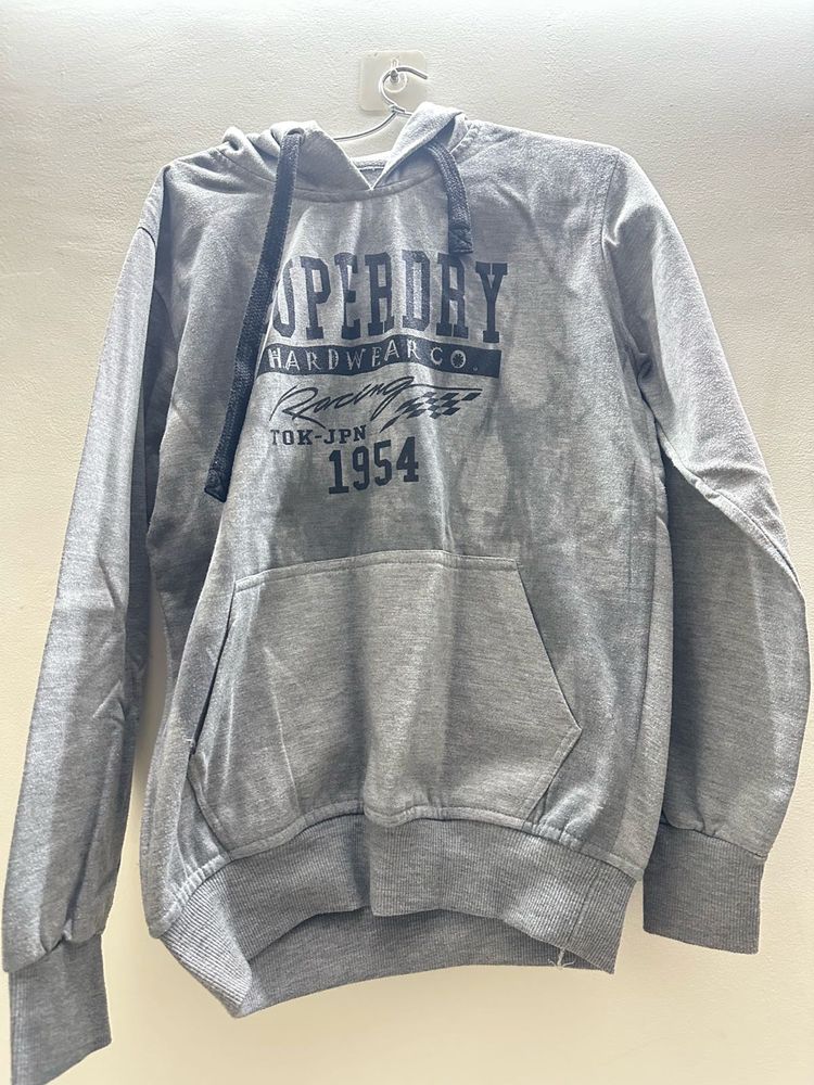 Grey Washed Hoodie