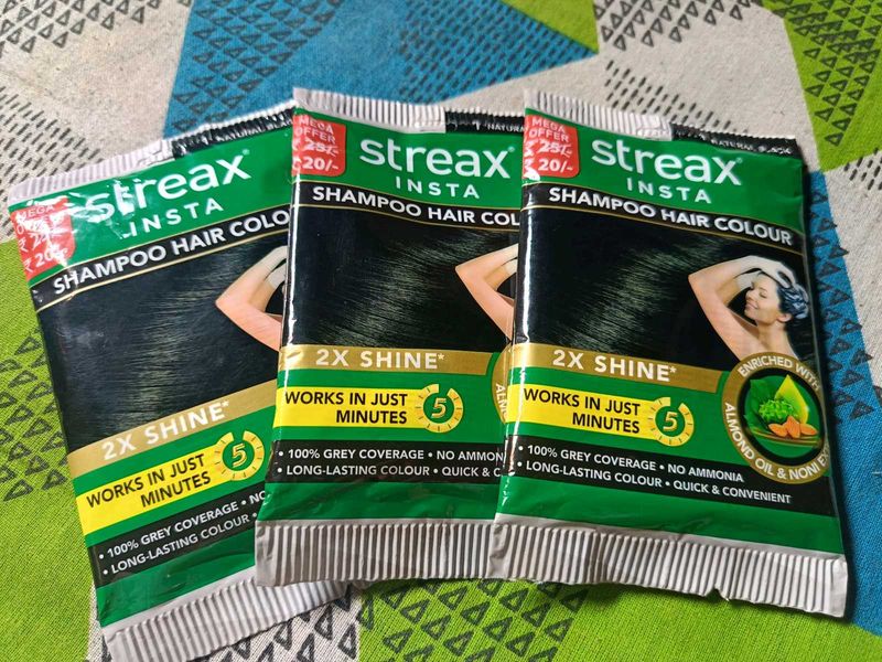 Streax Insta Shampoo Hair Color