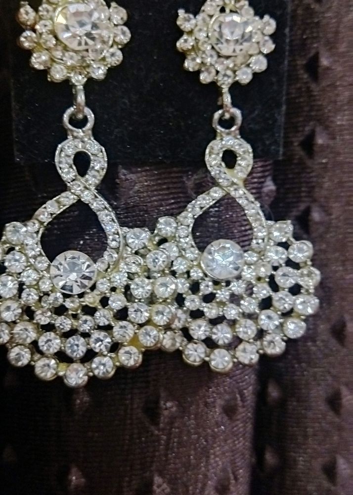 Diamond Stone Earrings , Beautiful Design