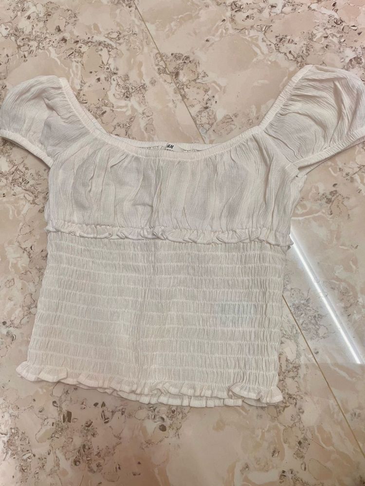H&amp;M KIDS OFF WHITE TOP