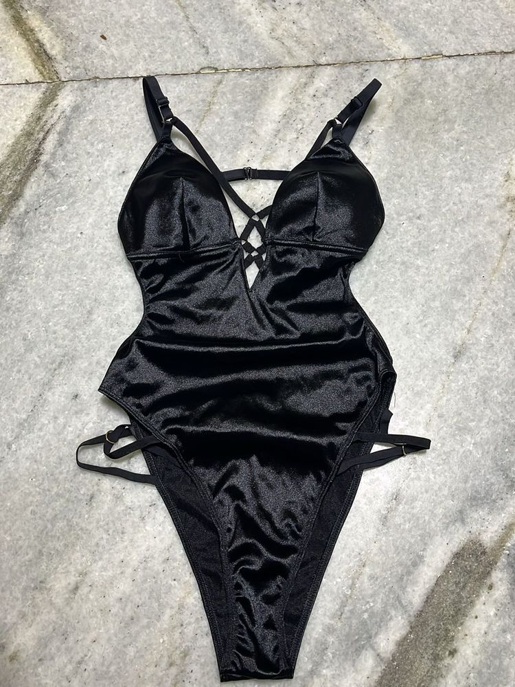 Black Velvet Bodysuit