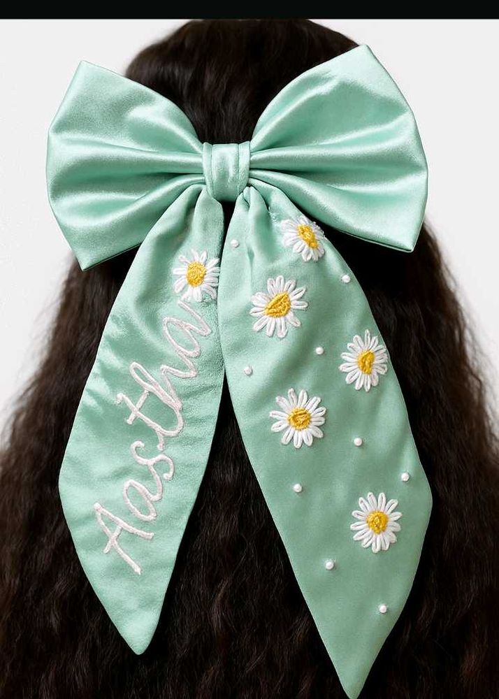 Hand Embroidery Customised Hair Clips
