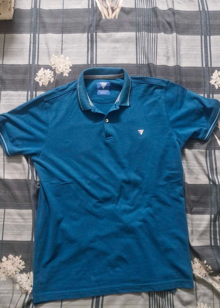 Teamspirit Blue Polo Shirt - Classic Style