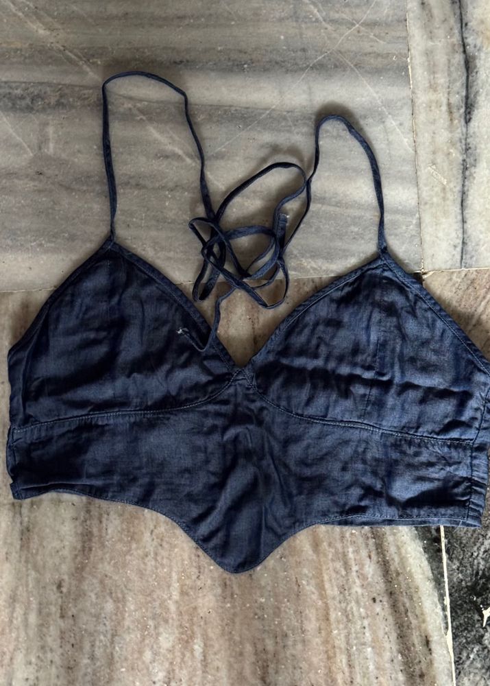 Denim Bralette Top