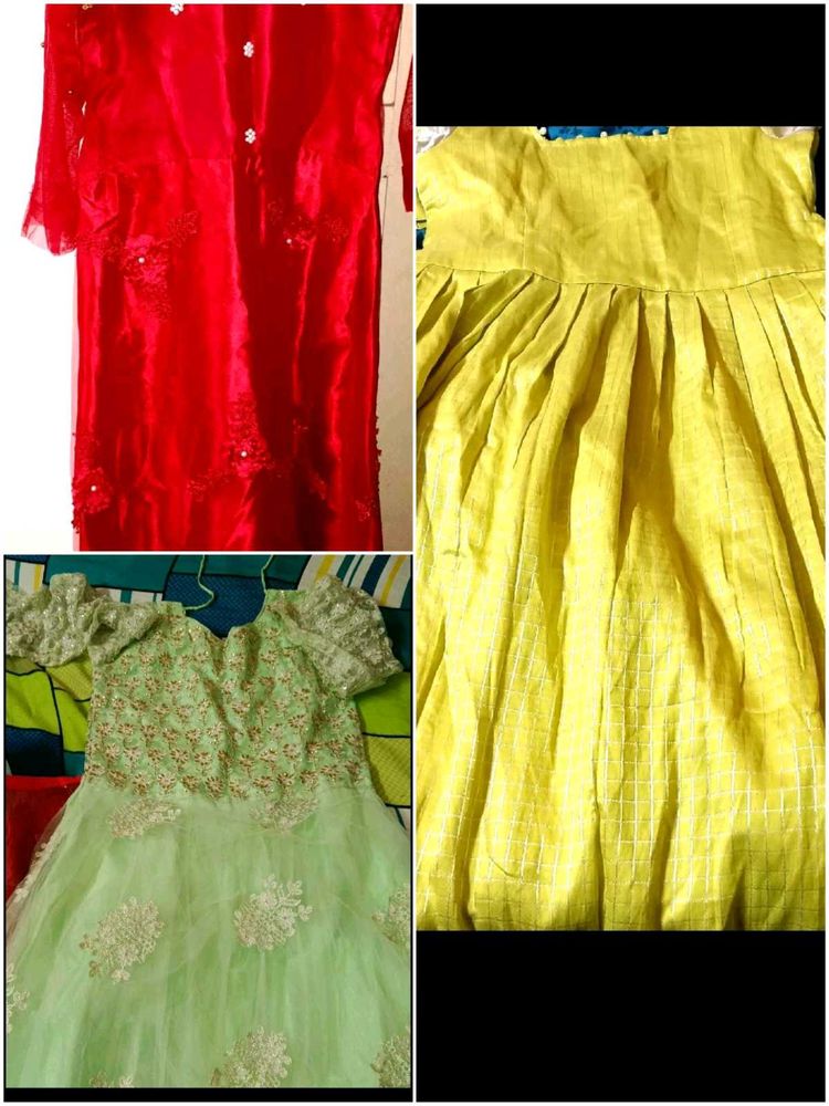 3 Weeding Frocks  Combo