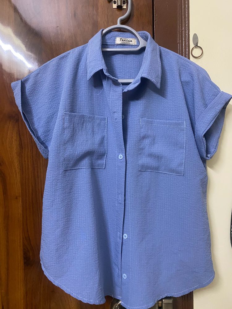 Blue Half Shirt.
