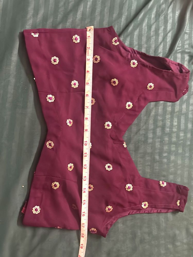 Wine Coloured Coord Set Ethnic