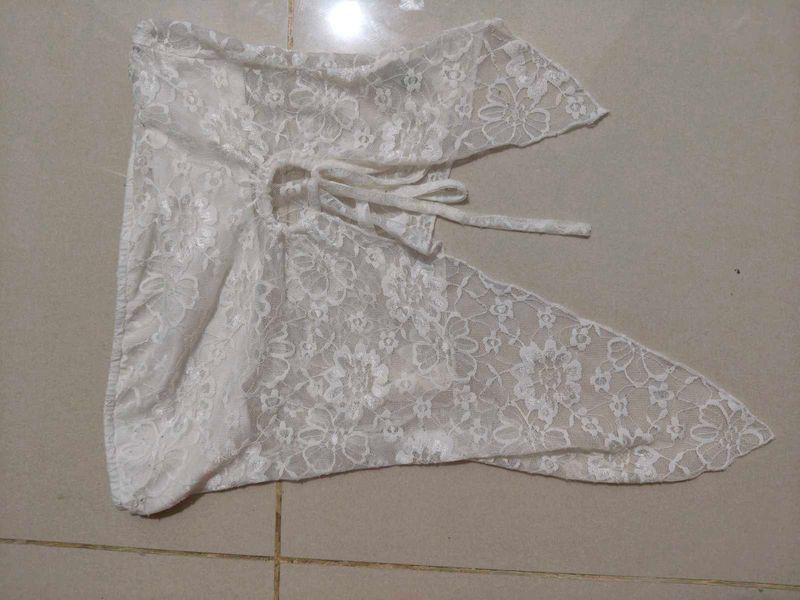 Lace Beach Cover-Up - White