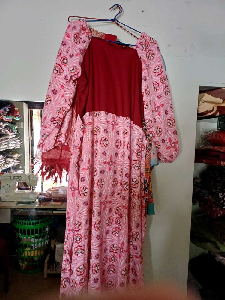 Stylish maroon Printed Kurta