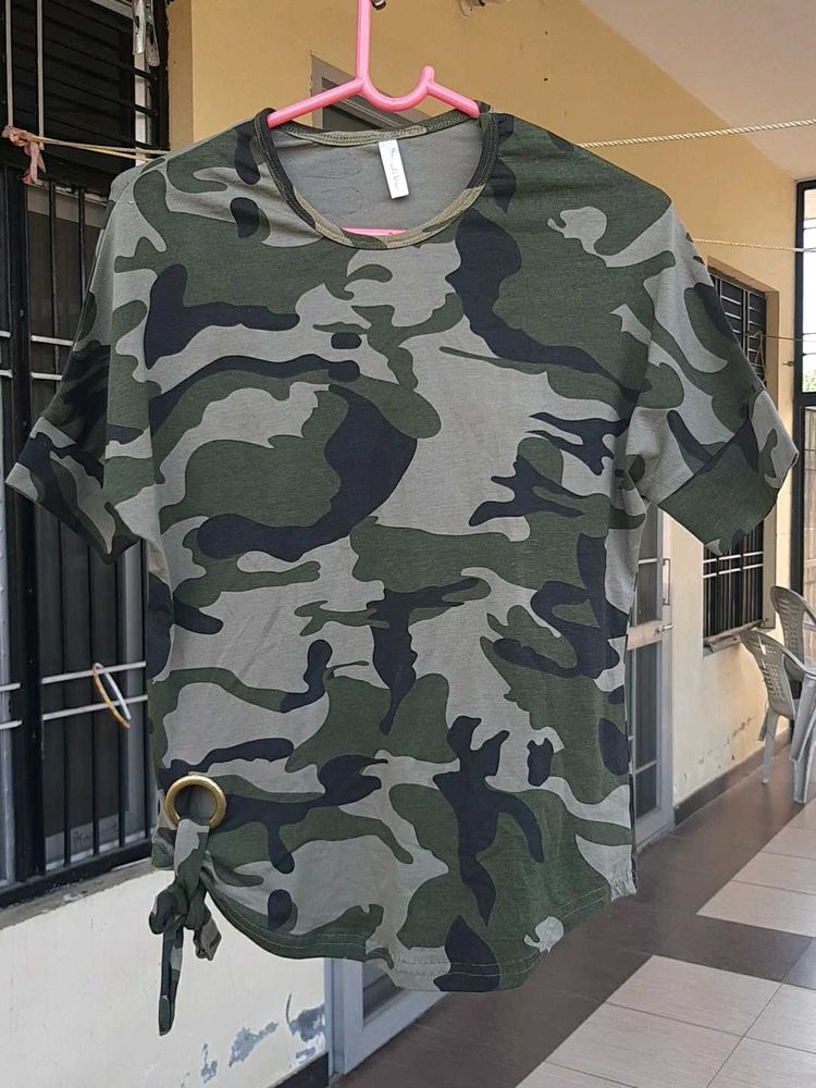 Camo Print T-Shirt