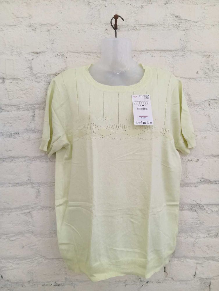 Casual Light Green T-shirt
