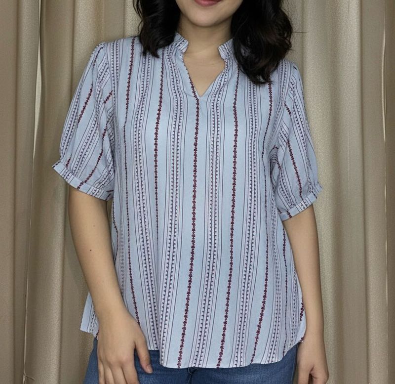 Striped Casual Top/ short kurti