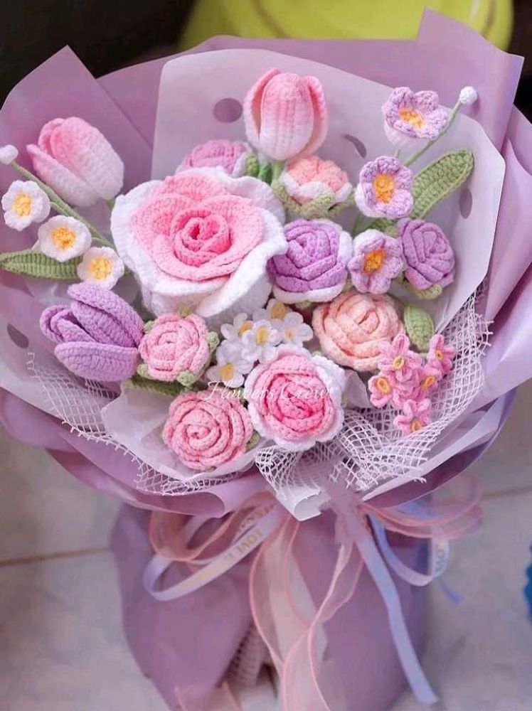 Crochet Flower Bouquet