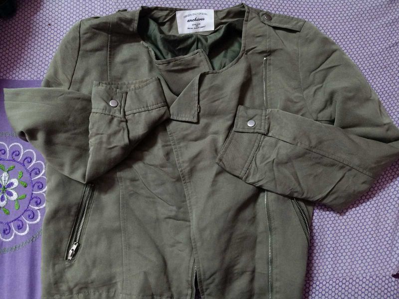 Branded Cross Chained Jacket