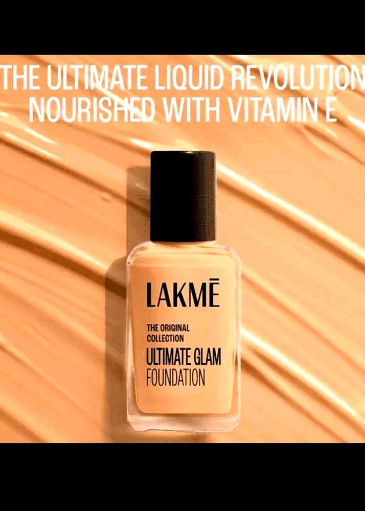 Lakme Ultimate Glam Foundation (natural shell) New
