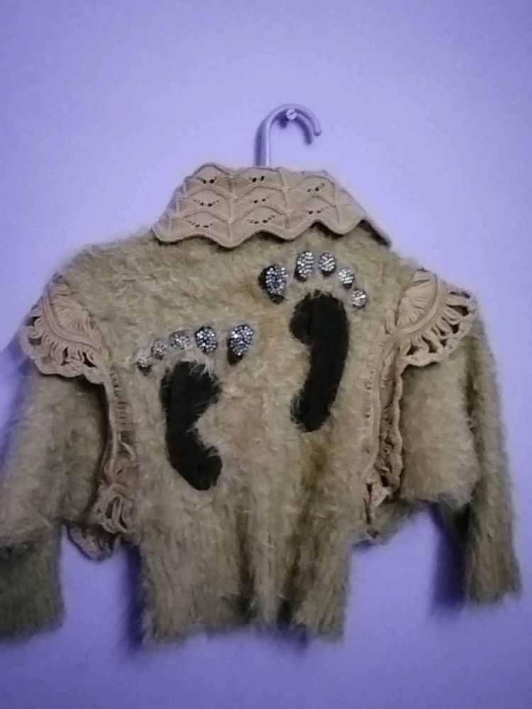 Unique Crochet Embellished Jacket