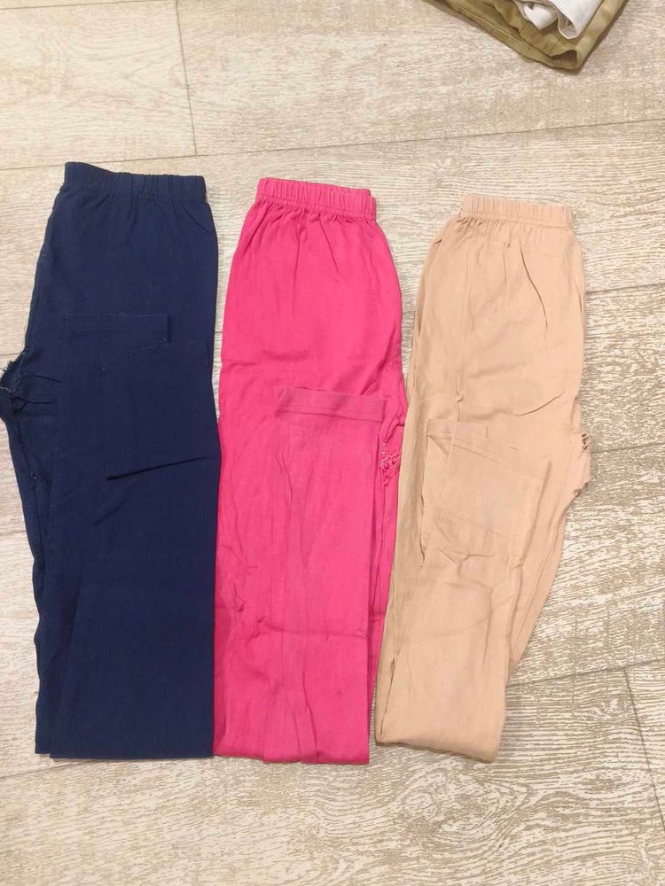 Colorful Women&#39;s Leggings - 3 Pack