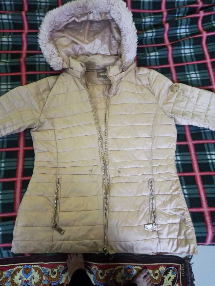Beige Puffer Jacket