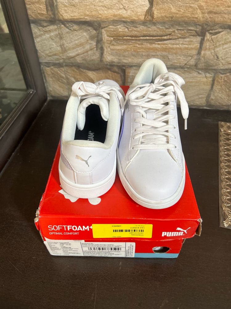 Original Puma White Sneakers with Box