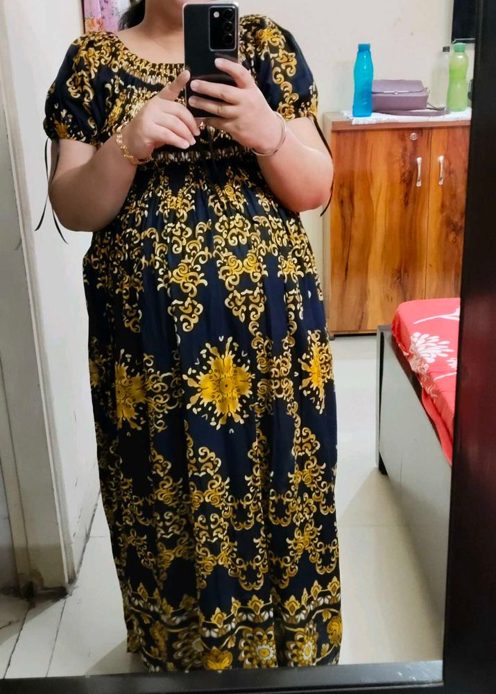 Elegant Printed Maxi Dress