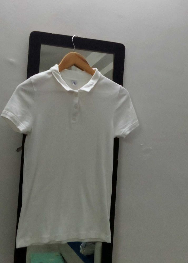 White Polo T-Shirt