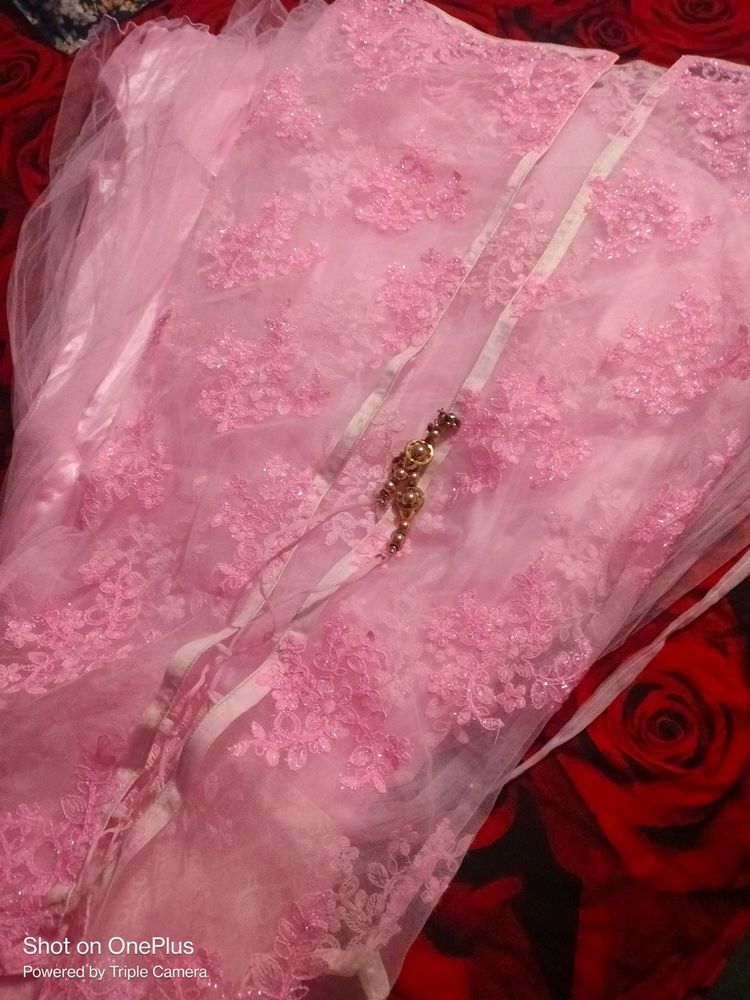 Beautiful Long Frock With Shrug For Women